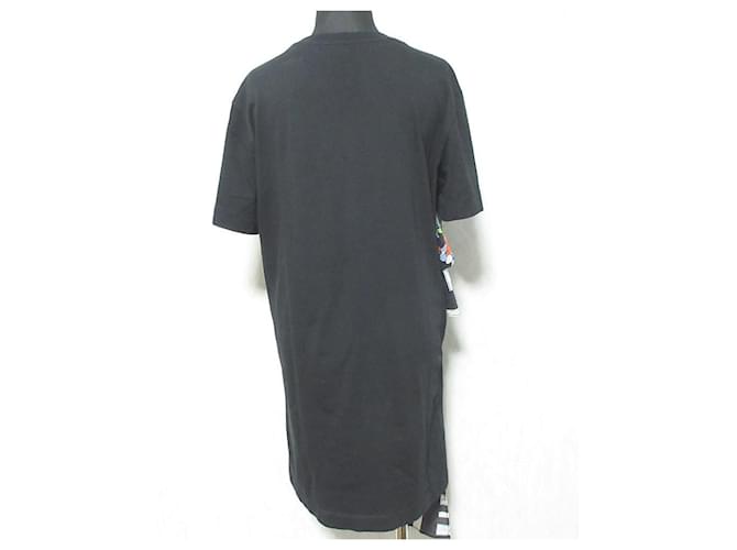 Autre Marque MSGM Patchwork T-Shirt Kleid Schwarz - Ansicht 2