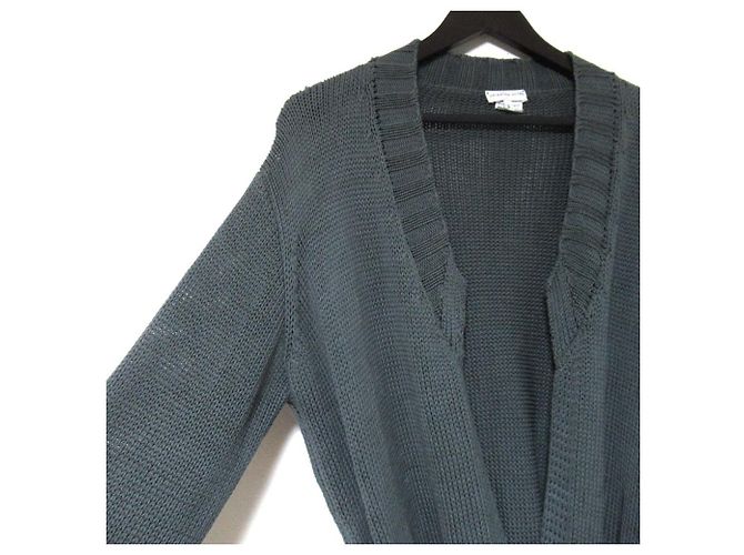 Autre Marque Cárdigan de punto Dries Van Noten Castaño Gris antracita - vista 3