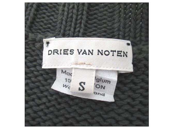 Autre Marque Cárdigan de punto Dries Van Noten Castaño Gris antracita - vista 7