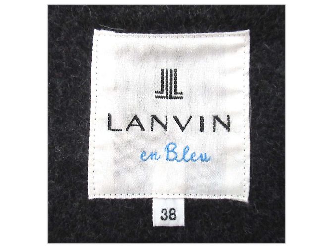 Abrigo de Lana LANVIN en Azul Castaño Gris antracita - vista 6