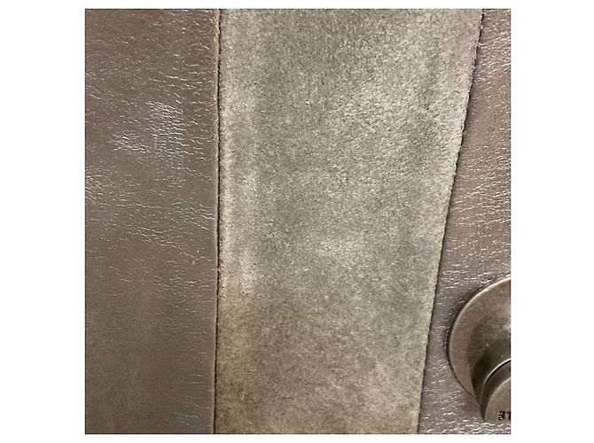 Autre Marque Borsa a spalla in pelle Coccinelle con patta e catena Nero Grigio - vista 8