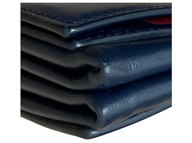 Borsa a spalla in pelle con catena Paul Smith Blu - vista 13