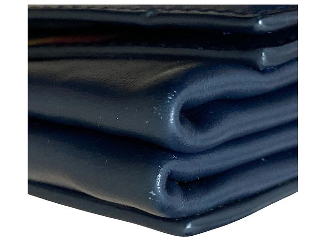 Borsa a spalla in pelle con catena Paul Smith Blu - vista 14