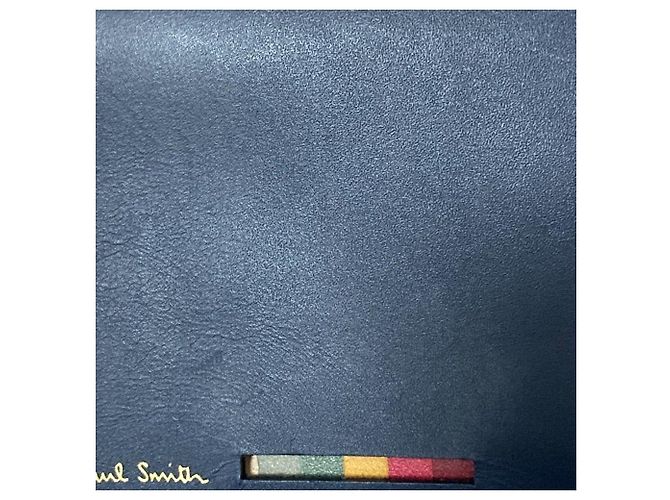 Borsa a spalla in pelle con catena Paul Smith Blu - vista 15