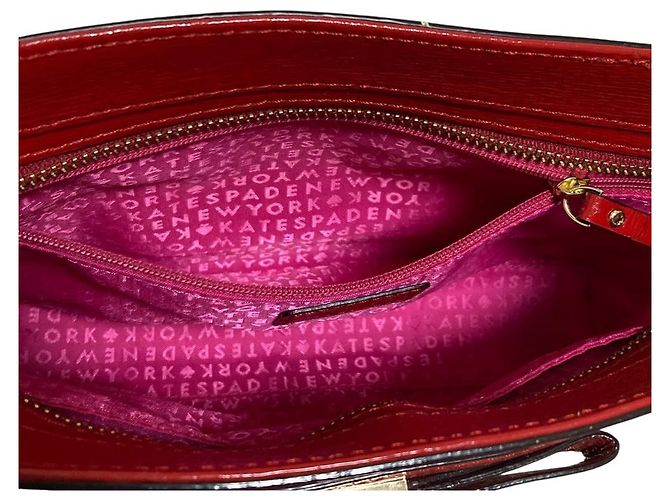 Borsa a Spalla in Pelle Kate Spade New York Rosso - vista 6