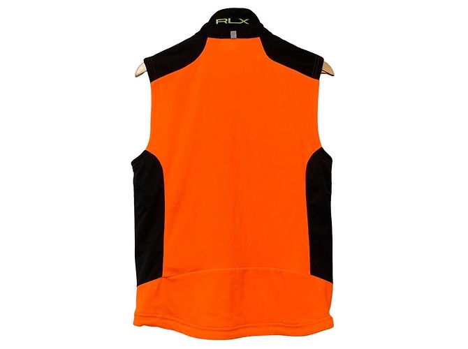 Chaleco de forro polar RLX de Ralph Lauren Negro Naranja - vista 2