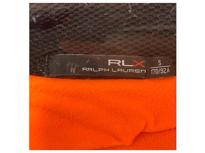 Chaleco de forro polar RLX de Ralph Lauren Negro Naranja - vista 4