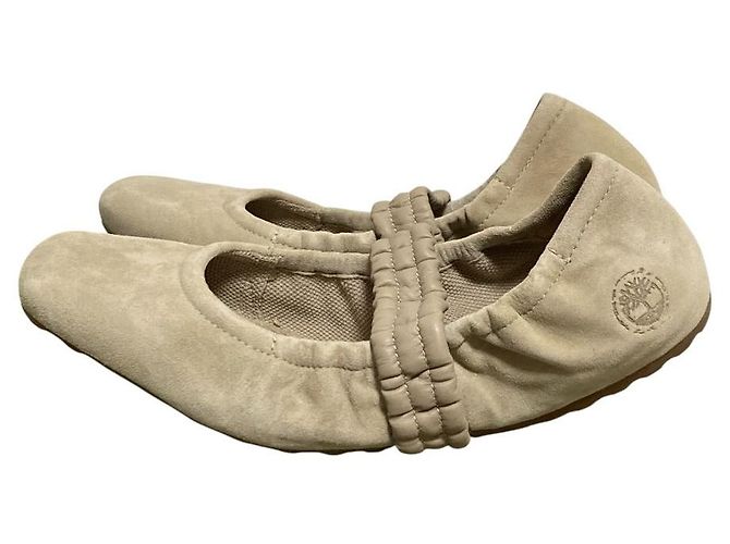 Autre Marque Bailarinas de Ante Timberland Beige - vista 3