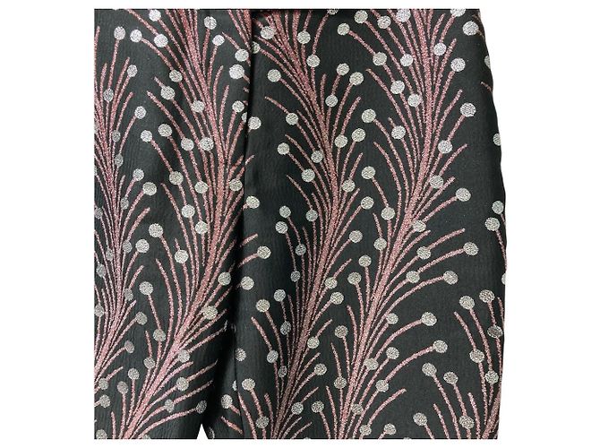 Autre Marque Pantalones de jacquard de seda mezclada Marco De Vincenzo Negro Multicolor - vista 3