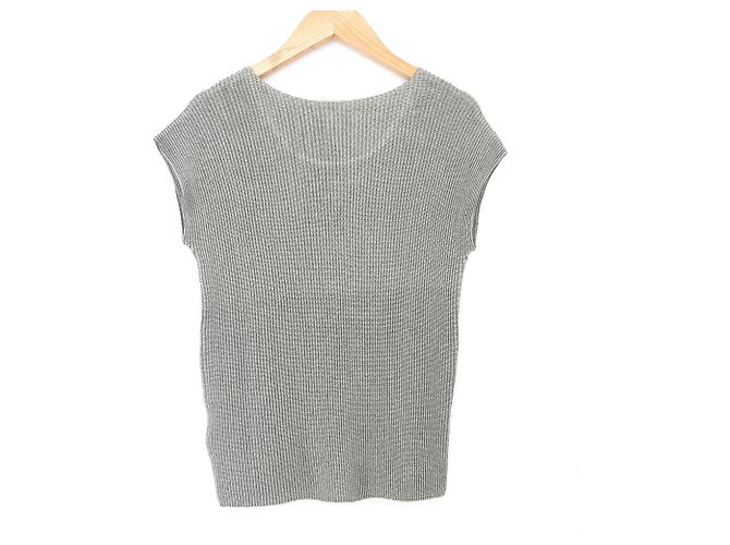 Autre Marque Top Plisado con Bordado Bijou SPECCHIO Castaño - vista 2