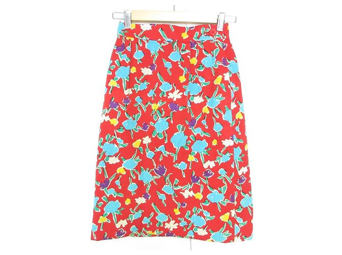 Completo Giacca Gonna Yves Saint Laurent Rosso - vista 16
