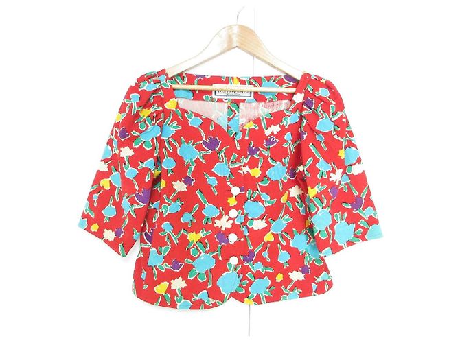 Completo Giacca Gonna Yves Saint Laurent Rosso - vista 2