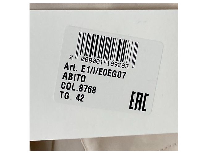 Autre Marque MEIMEIJ Langarmhemd Kleid Beige - Ansicht 12