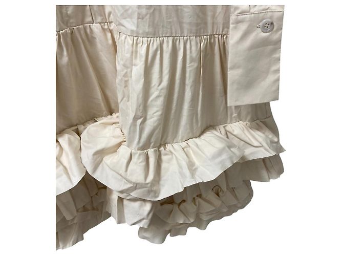 Autre Marque MEIMEIJ Langarmhemd Kleid Beige - Ansicht 2