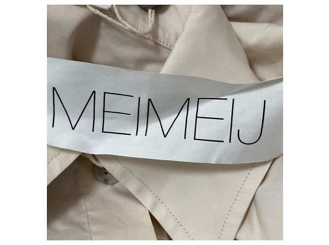 Autre Marque MEIMEIJ Langarmhemd Kleid Beige - Ansicht 5
