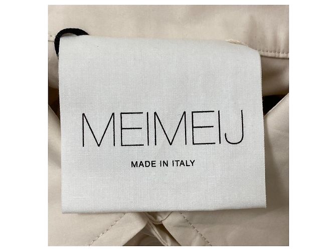 Autre Marque MEIMEIJ Langarmhemd Kleid Beige - Ansicht 8