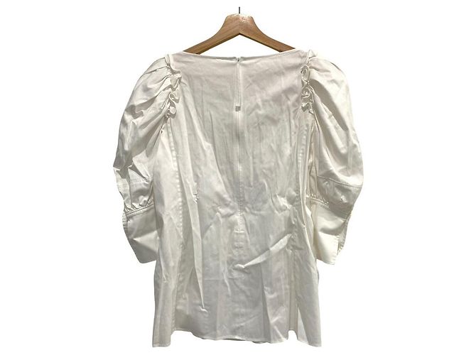 Autre Marque ADEAM Tulpenbluse Weiß - Ansicht 2