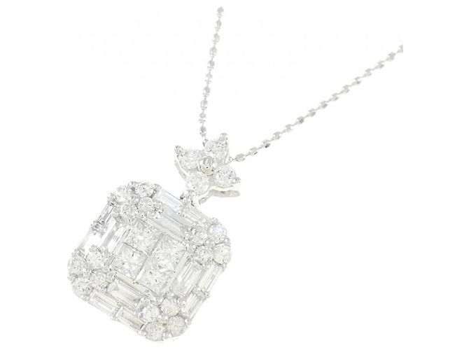 Autre Marque Collana in diamante in oro bianco Au750 Argento - vista 3