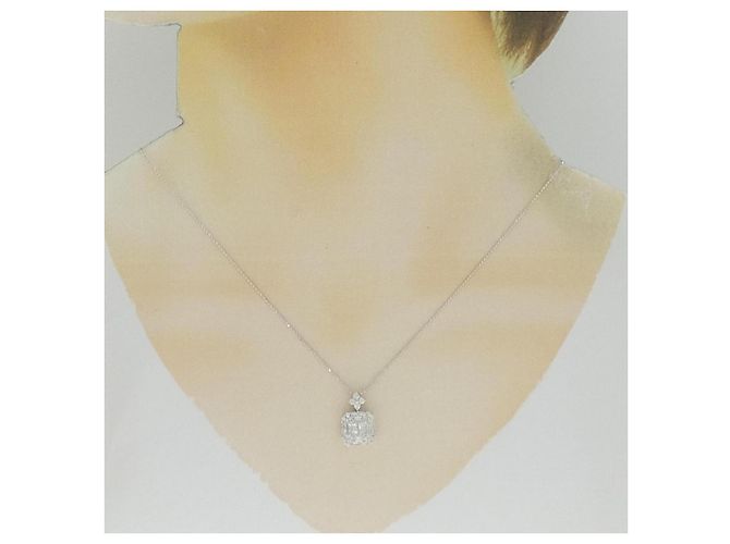 Autre Marque Collana in diamante in oro bianco Au750 Argento - vista 6
