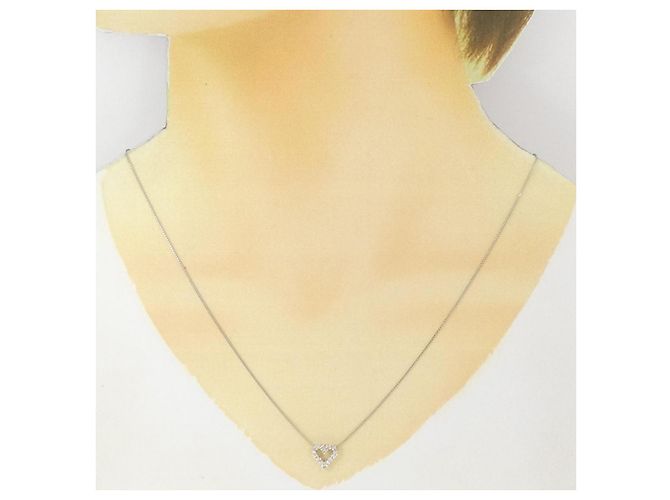Autre Marque Collar de diamante en oro blanco Au750 Plata - vista 6
