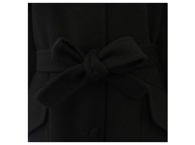 Abrigo de cachemira 100 por ciento Hermès Negro - vista 7