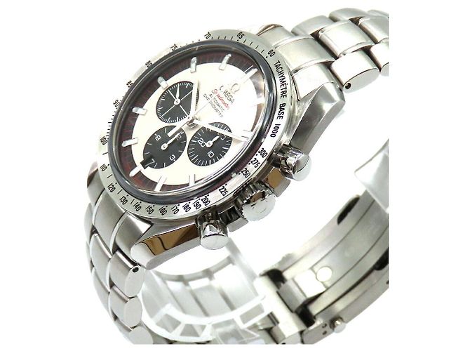 Omega Speedmaster Schumacher Legend Edelstahl Uhr limitiert Schwarz - Ansicht 2