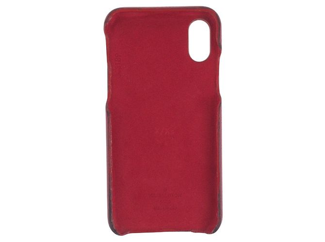 Funda de teléfono Bumper Monogram Louis Vuitton Castaño Roja - vista 2