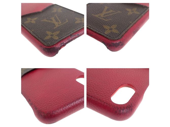 Funda de teléfono Bumper Monogram Louis Vuitton Castaño Roja - vista 6