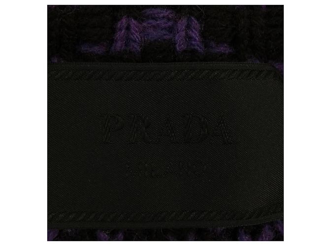 Prada Wool Coat Brown Purple - view 4