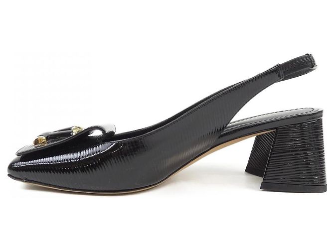 Décolleté Louis Vuitton Epi Patent Nero - vista 2