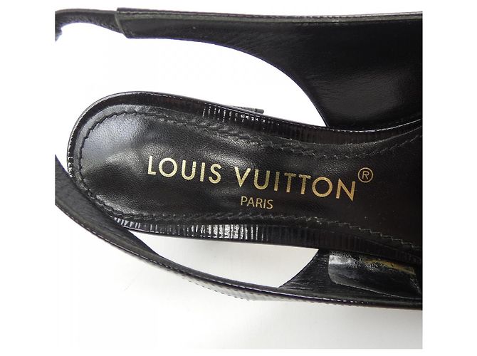 Décolleté Louis Vuitton Epi Patent Nero - vista 6