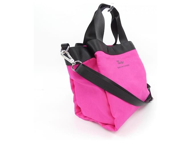 Autre Marque Borsa Dance With Dragon Nero Rosa - vista 2