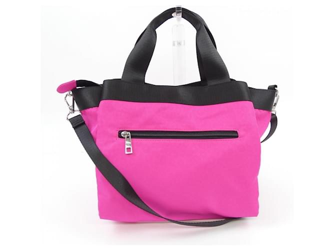 Autre Marque Borsa Dance With Dragon Nero Rosa - vista 3
