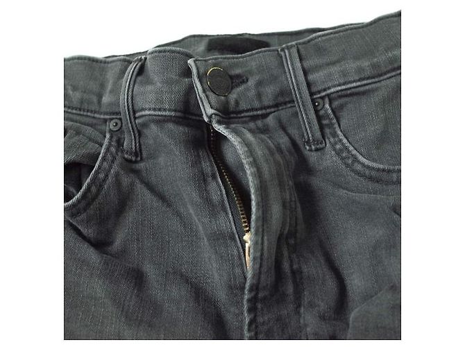 Autre Marque Pantalones de denim MOTHER INSIDER CROP STEP FRAY Gris - vista 3