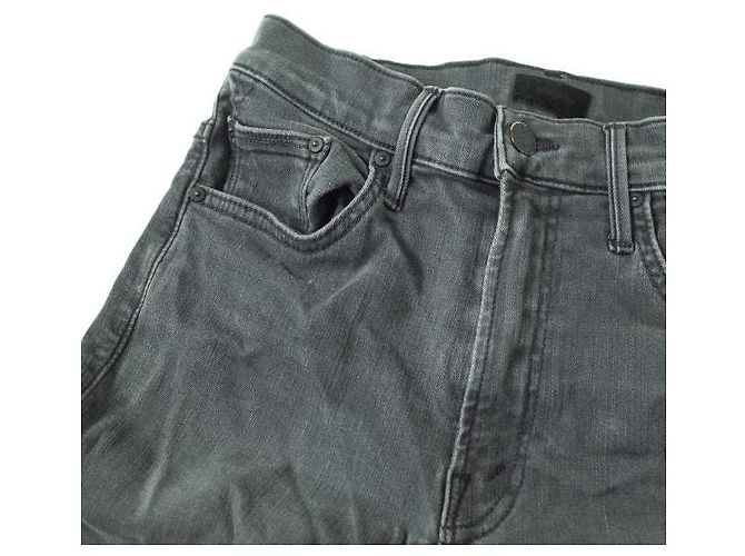 Autre Marque Pantalones de denim MOTHER INSIDER CROP STEP FRAY Gris - vista 4