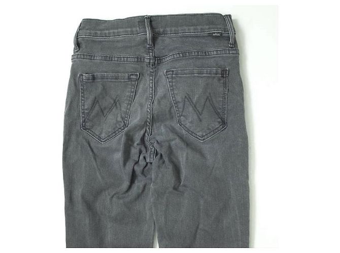 Autre Marque Pantalones de denim MOTHER INSIDER CROP STEP FRAY Gris - vista 5