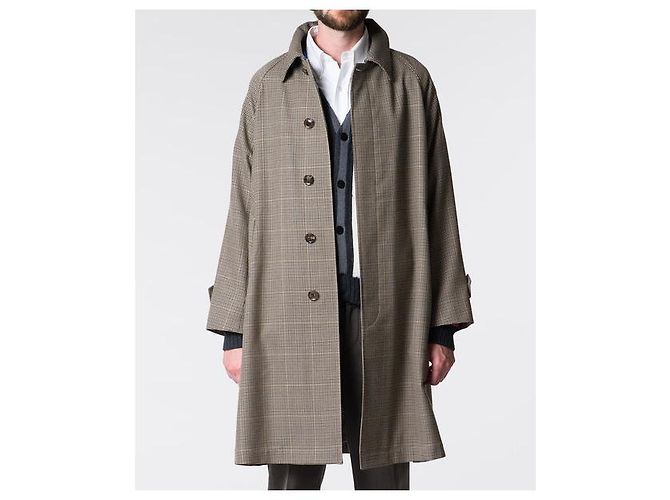 Autre Marque Abrigo de Lana a Cuadros Glen ORCIVAL Beige - vista 10