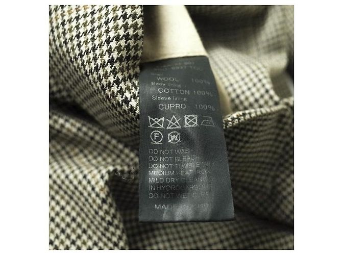 Autre Marque Abrigo de Lana a Cuadros Glen ORCIVAL Beige - vista 9