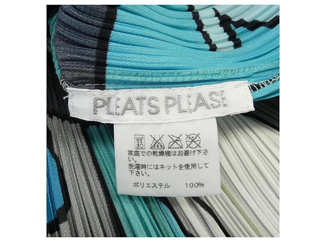 Autre Marque Top PLEATS PLEASE de Issey Miyake Castaño Negro Azul Beige - vista 3