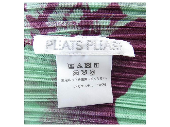 Top Pleats Please Issey Miyake Roja Verde - vista 3