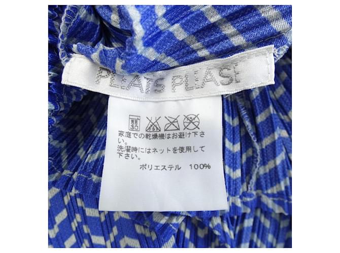 Issey Miyake Top Pleats Please Azul - vista 3