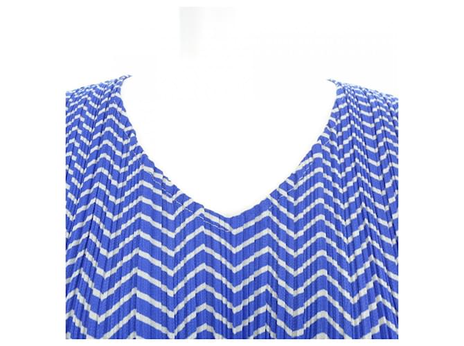 Issey Miyake Top Pleats Please Azul - vista 4
