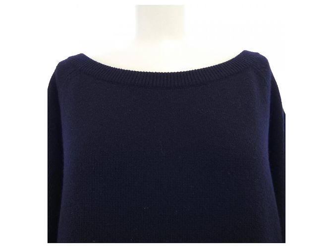Jersey 100% Cachemira Hermès 36 Azul Azul marino - vista 5