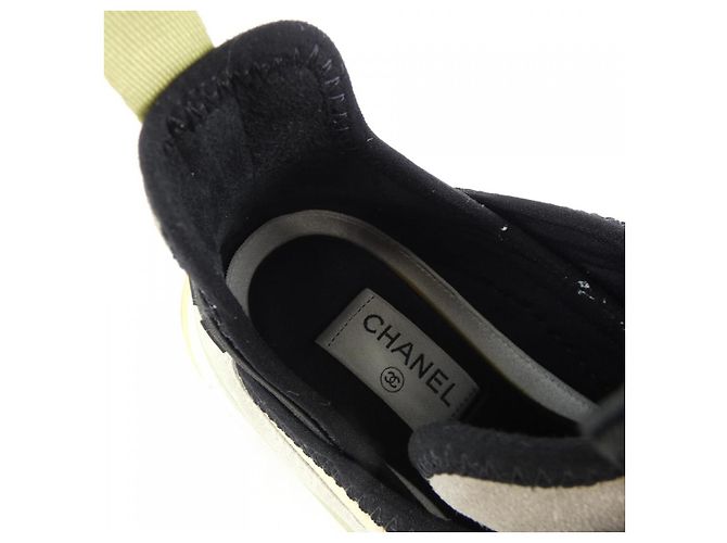 Sneakers Chanel G35618 Marrone Bianco Beige - vista 6