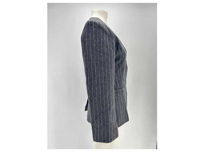 Autre Marque Blazer de tenis a rayas grises GRACE & MILA - vista 3