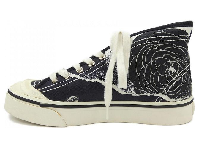 Druckstoff-Sneaker Chanel G35960X51691 Schwarz - Ansicht 2