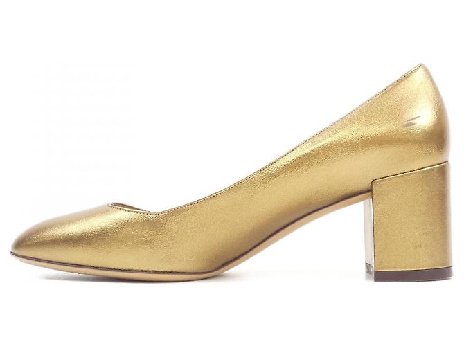 Pumps Salvatore Ferragamo D'oro - vista 2