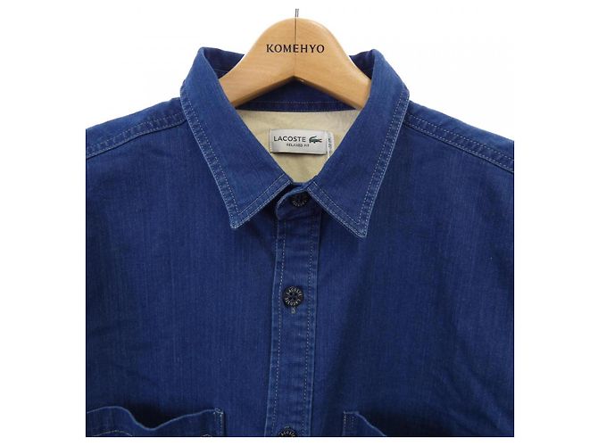 Autre Marque Camicia Lacoste Blu - vista 5