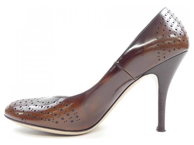 Pumps Salvatore Ferragamo Marrone - vista 2