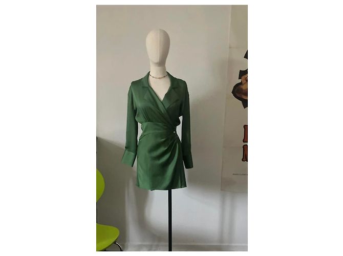 Sublime vestido verde nuevo de Ba&sh - Talla 0 - vista 2